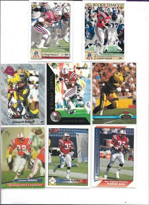 LEONARD RUSSELL LOT (8) ALL ROOKIE TEAM, DRAFT PICKS, TEAM 2000, TSC RC, ULTRA 