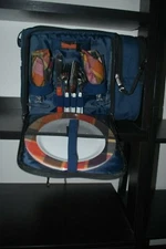 Picnic Time Malibu Insulated Picnic Cooler Navy