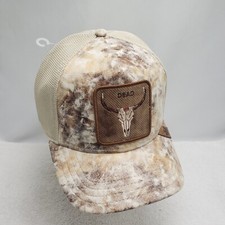 Goorin Bros Skull Vegan Leather Mesh Trucker Snapback Cap Hat