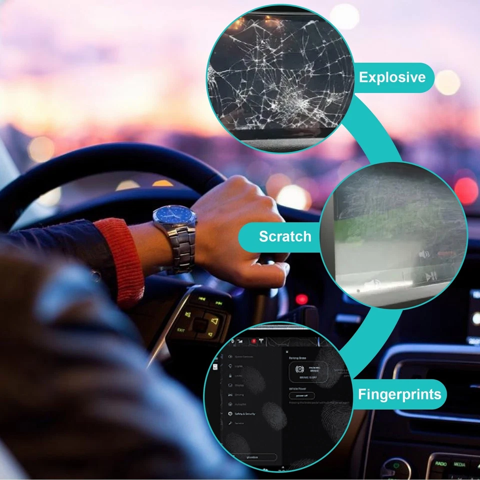 RUIYA Car Screen Protector Tempered Glass 15.5" For 2025 Ford F-150 Lightning - Image 2 of 4