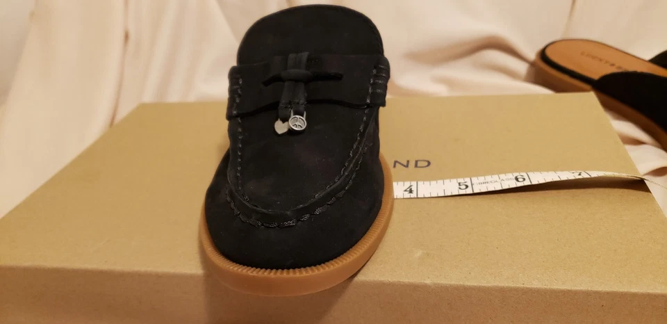 Lucky Brand Laviny Mule Slide Mujer Talla 5 1/2 M Paz Signo en Borla NUEVO Foto 3 de 4