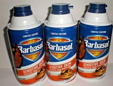 3 JURASSIC WORLD DOMINION PARK BARBASOL SHAVING CREAM 10 Oz Cans Limited Edition