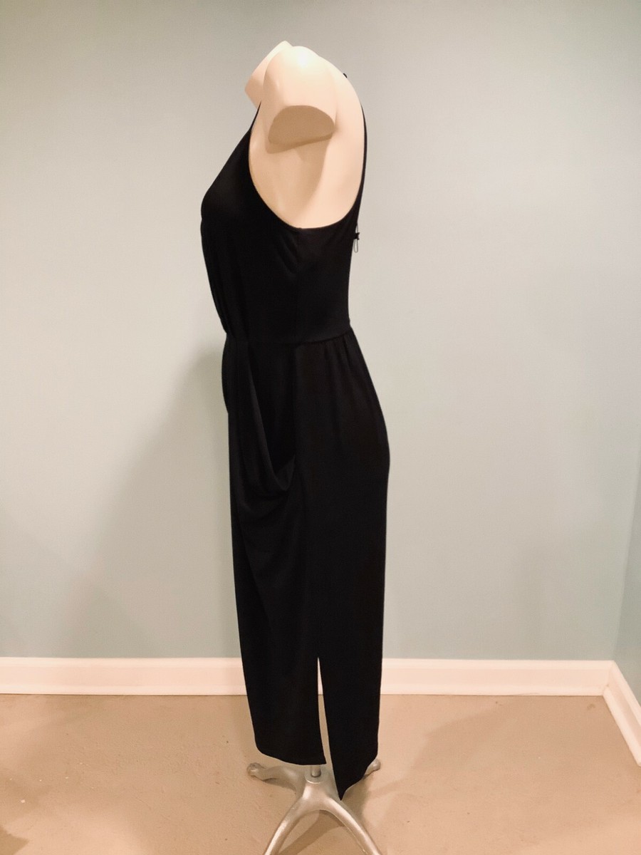 BCBGeneration Black Cocktail Party Dress Small Midi Evening Sleeveless Dress