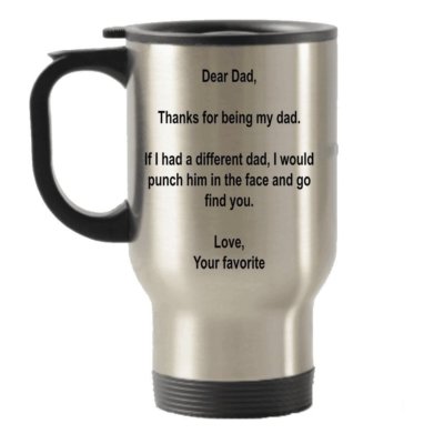 Dear Dad Mug - Dad travel mug - Father's Day gift idea - Christmas gifts for Dad