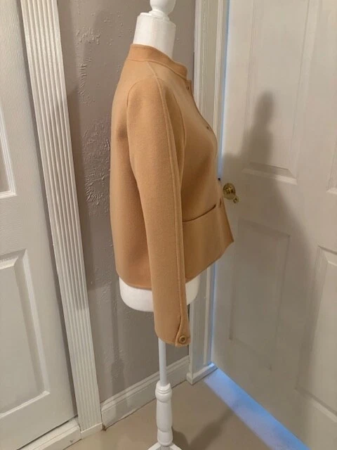 Женский золотой шерстяной блейзер размер PS - Изображение 4 из 4