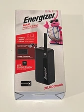 Energizer 30,000 mAh Max 15W UE30035C Power Bank Portable Charger w/ LCD