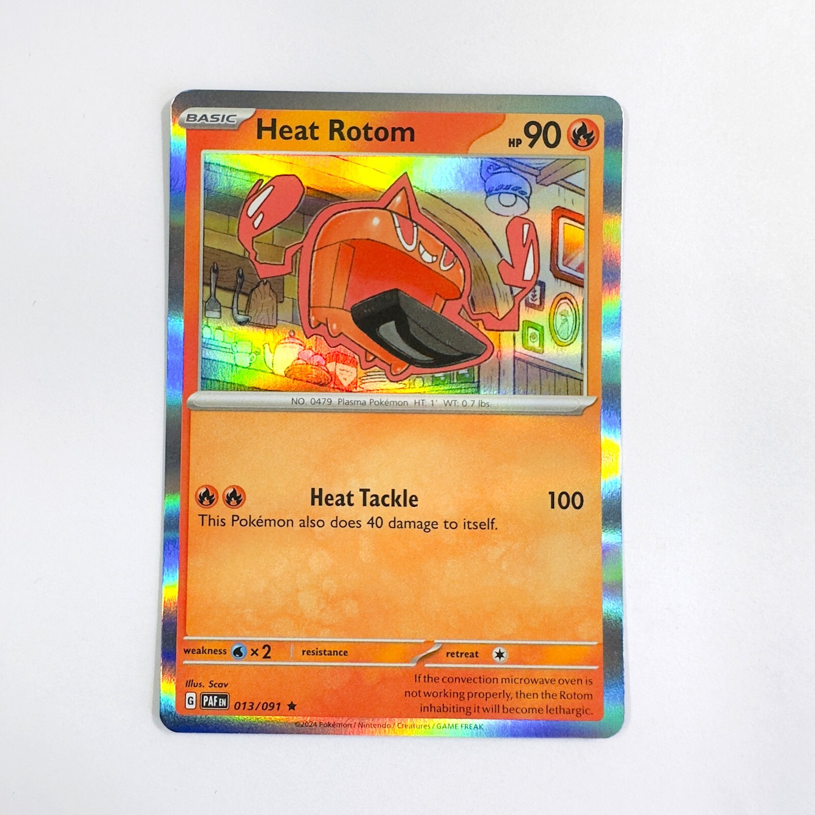 Heat Rotom 13/91 - Pokemon TCG - Paldean Fates - NM Holo Rare