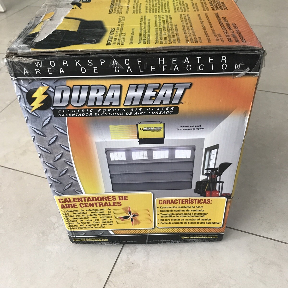 New Dura Heat EUH5000 Electric Forced Air Heater, 240 Volts, 16,400 BTU's |  eBay