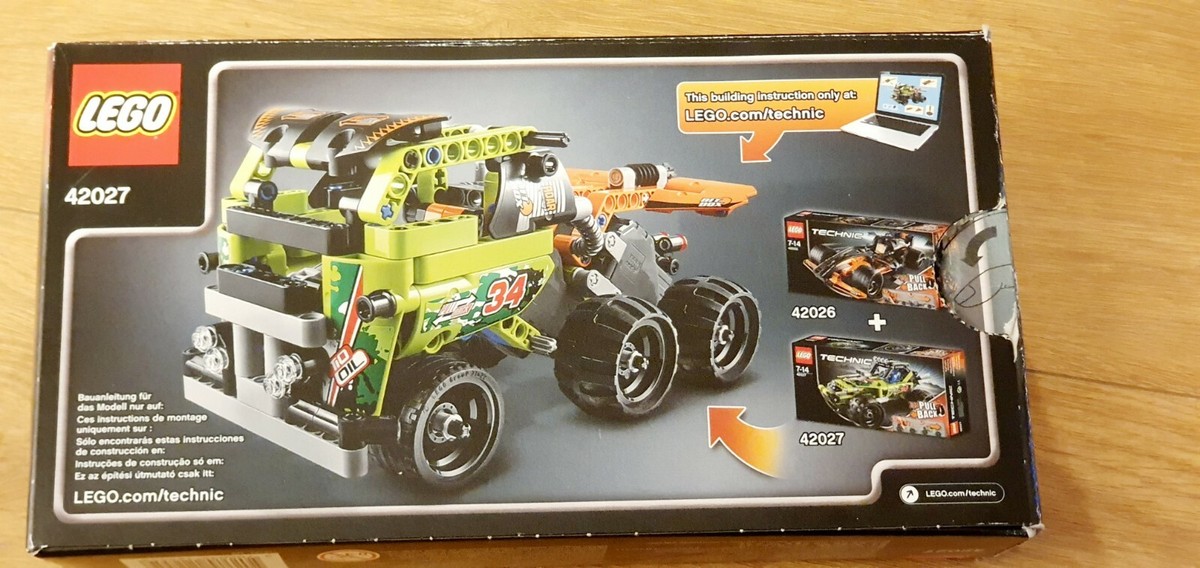 LEGO TECHNIC Pull Back Action Desert Buggy 42027 100% complete set