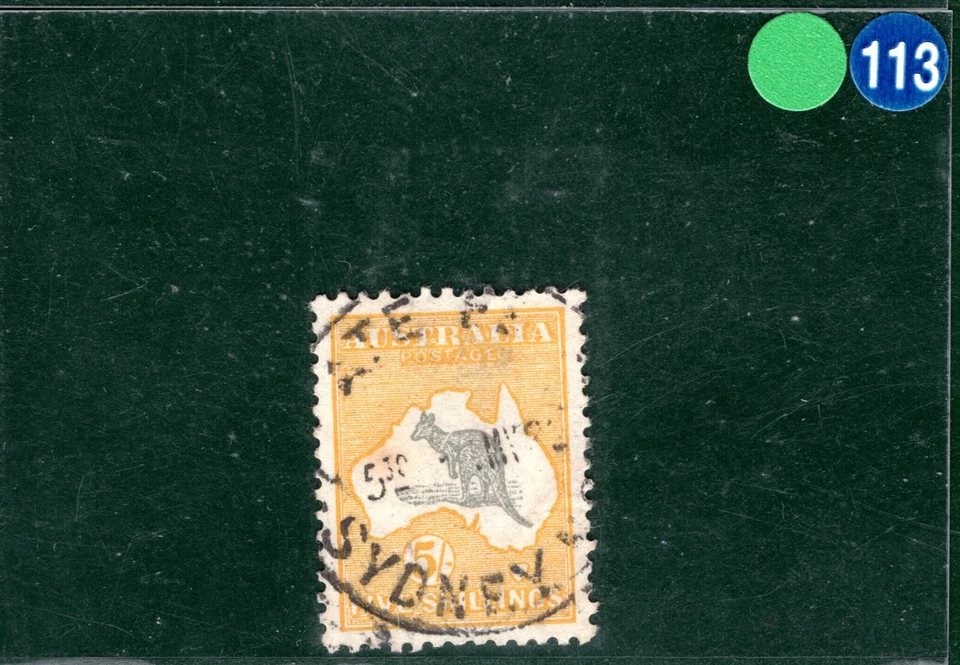 AUSTRALIA KGV High Value SG.42a Grey & Orange (1920) ROO Used Cat £170 GRBLUE113 - Image 3 of 4