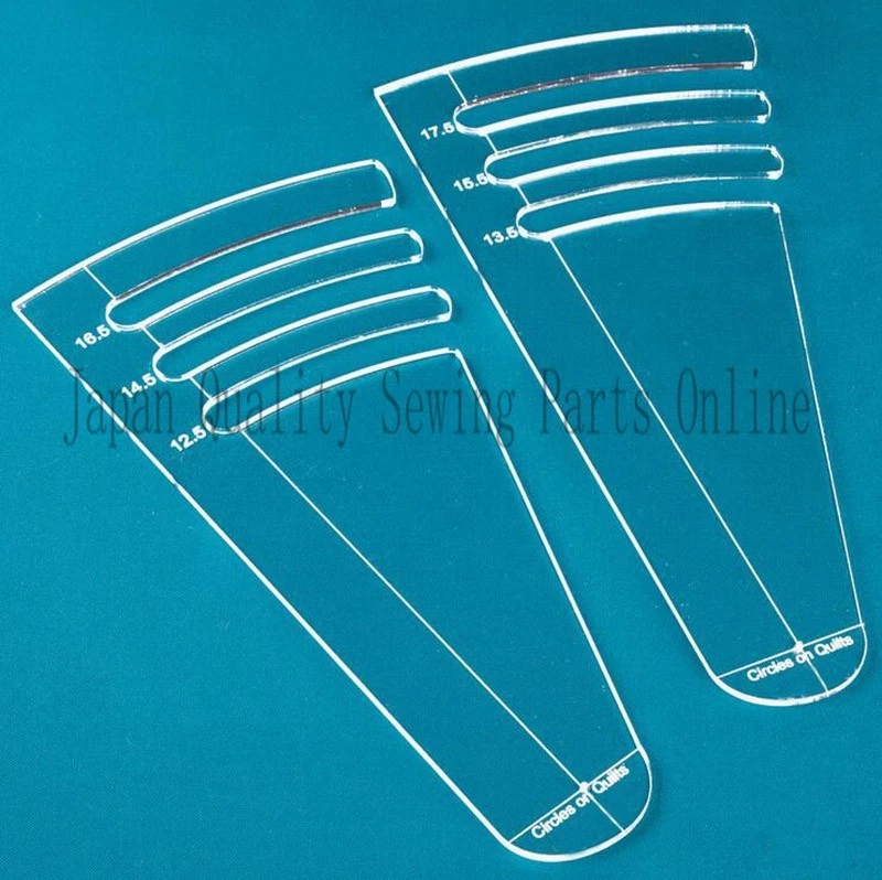 Nueva regla círculos en edredones plantilla 1 SET = 4 PIEZAS #RL-04B #RL-04S Foto 2 de 4