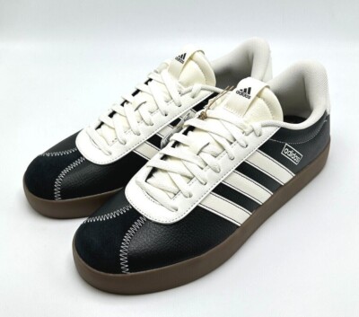 ADIDAS VL COURT 3.0 Core Black White Skateboard JH8628 Men's sz 9