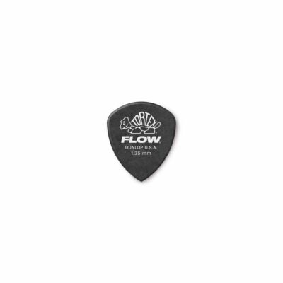 DUNLOP Tortex Flow Standard Picks, Player's Pack, 12 pcs., black, 1.35 mm