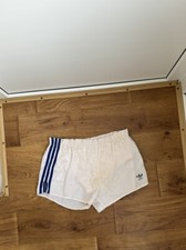 Vintage 70s 80s Nylon Adidas Shorts three stripes made in Yugoslavia Size 7
