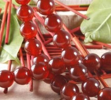 Beautiful 8mm Red Jade Gemstone Round Loose Beads 15''