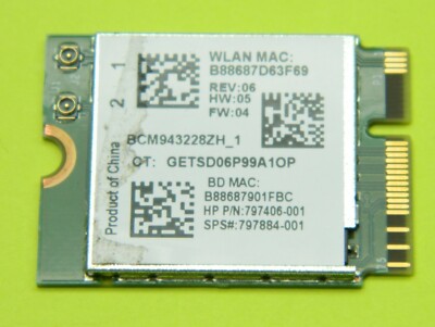 BCM943228ZH Broadcom WIFI Wireless N BT Bluetooth WLAN Card