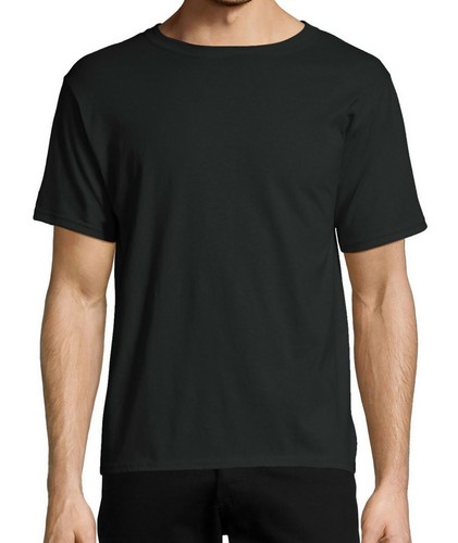Crew Neck T-Shirt Size Medium Black 