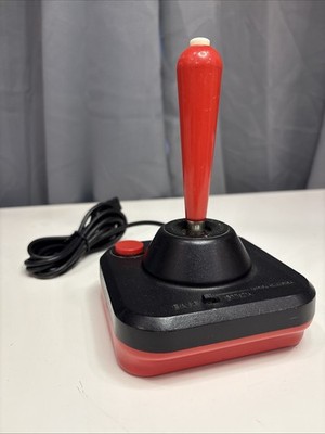 Wico Command Control Joystick Red Black Bat Handle Atari 2600 Tested