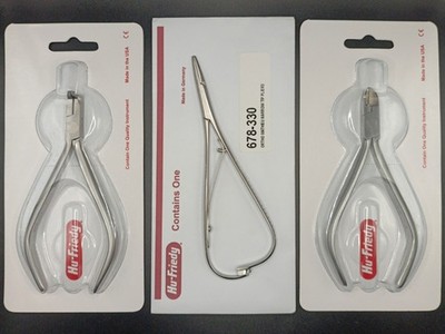 HU FRIEDY Universal Cut & Hold, Mathieu and Mini Pin Ligature Pliers Set of 3Pcs