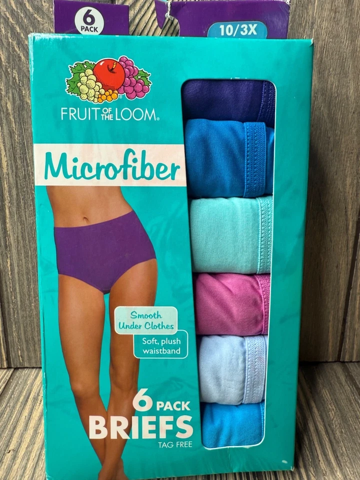 2016 Fruit Of The Loom 超细纤维内裤 6 件装女式内衣 10/3X — 第 3/4 张图片