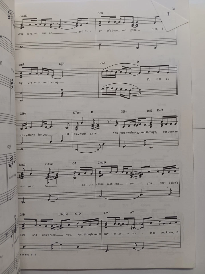 Gloria Estefan Greatest Hits Sheet Music Book - VIntage 1992, Piano/Vocal/Chords - Image 3 of 4