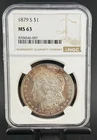 1879 S Morgan Silver Dollar NGC MS 63 Toned