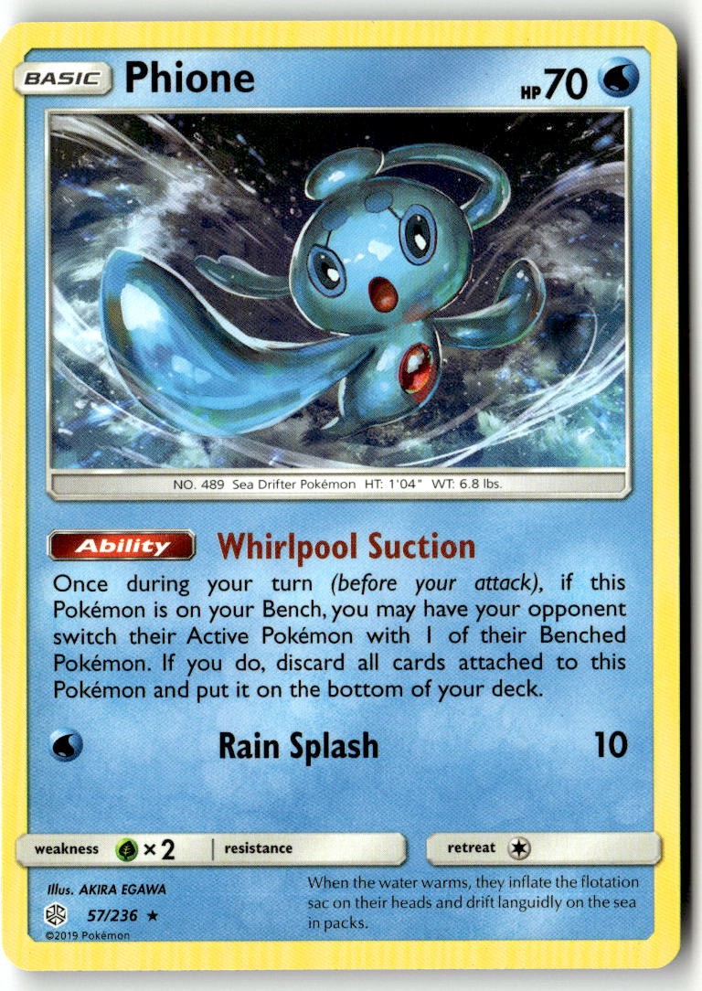 Phione 57/236 - SM - Cosmic Eclipse - PTCG - LP