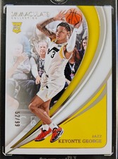 KEYONTE GEORGE 2023 PANINI IMMACULATE COLLECTION #73 ROOKIE 52/99 RC UTAH JAZZ