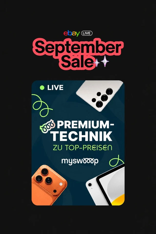 Pennydrops & Flashsales mit 1€ Startpreis September Sale Refurb Technik 📱\ud83e