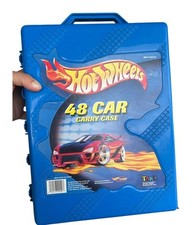 Vintage 2001 MATTEL HOT WHEELS RACING 48 CAR CARRY CASE BY TARA FULL !! READ!