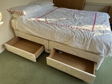 VGC King Divan Bed with Mattress & 4 drawers for storage