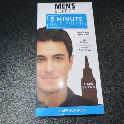 SELECT Men's 5 Minute DARK BROWN Hair Color Permanent Dye  *