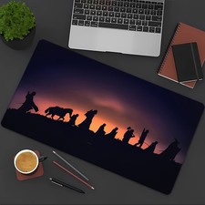 40 90cmThe Fellowship of the Ring Mouse Pad - Durable Non-Slip Rubber Base, Oblo