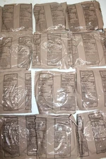 10 US Military Issue MRE  Entress Chocolate Chip Cookies Lot 10 Packs