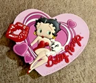 Betty Boop & Pudgy Heart Shaped Magnet-- Universal Studios 2006--pre-owned
