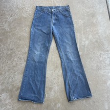 Vintage 70s Sears Put On Shop Men  s Flare Jeans 32x31 