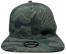 Hurley Men's Hat Phantom Ridge Water Repellent Flat Bill Cap in Green Camo