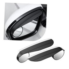 2PCS Car Blind Spot Mirror, Adjustable Wide Angle Side Mirror with Rain Visor