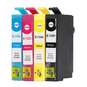 4 Pcs Ink Cartridge High Capacity Smooth Printing For Stylus Printer Popular