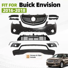 Front Bumper Cover Grille Grill Assembly For 2016-2018 Buick Envision w/Brackets