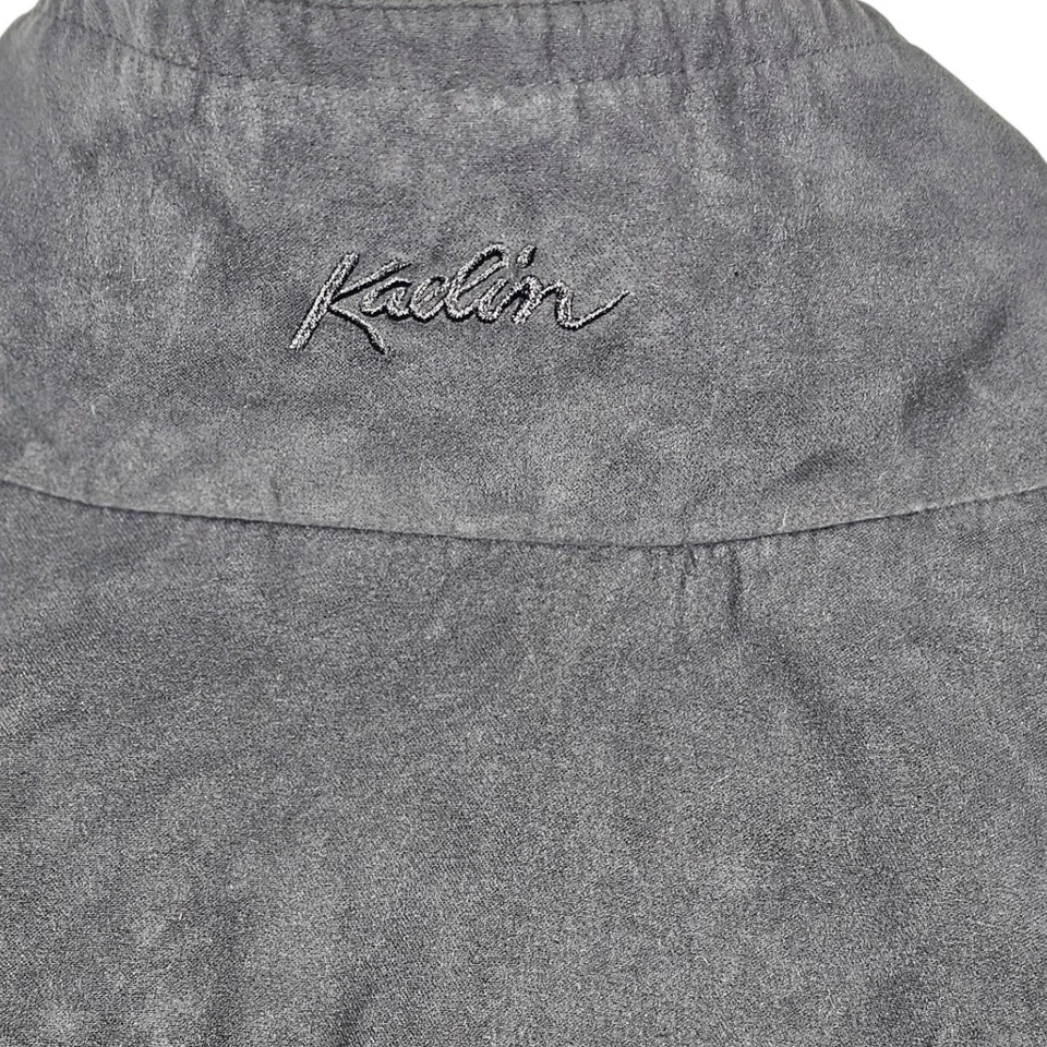 Kaelin Black Jacket Full Zip Up Cropped High Neck Polyester Women's M - Image 3 of 4