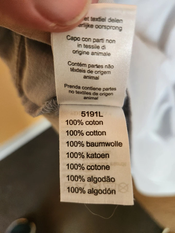 Lacoste Sz 8 White Pima Cotton Alligator Embroidered Henley Short Sleeve - Image 4 of 4