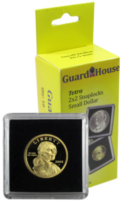 5 Guardhouse Tetra 2x2 Coin Holder Snap Capsule 26.5mm Small Dollar Storage Case