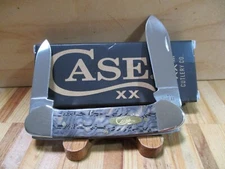 New Case XX Black Curly Oak Wood Smooth Canoe 72131 Pocket Knife (2024) - 14003