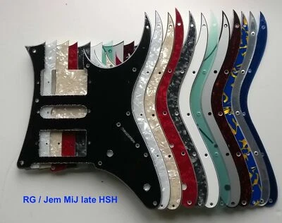 Ibanez RG Jem post-2000 MiJ RG550 Genesis RG750 pickguard HSH HH Hxx ++ colori