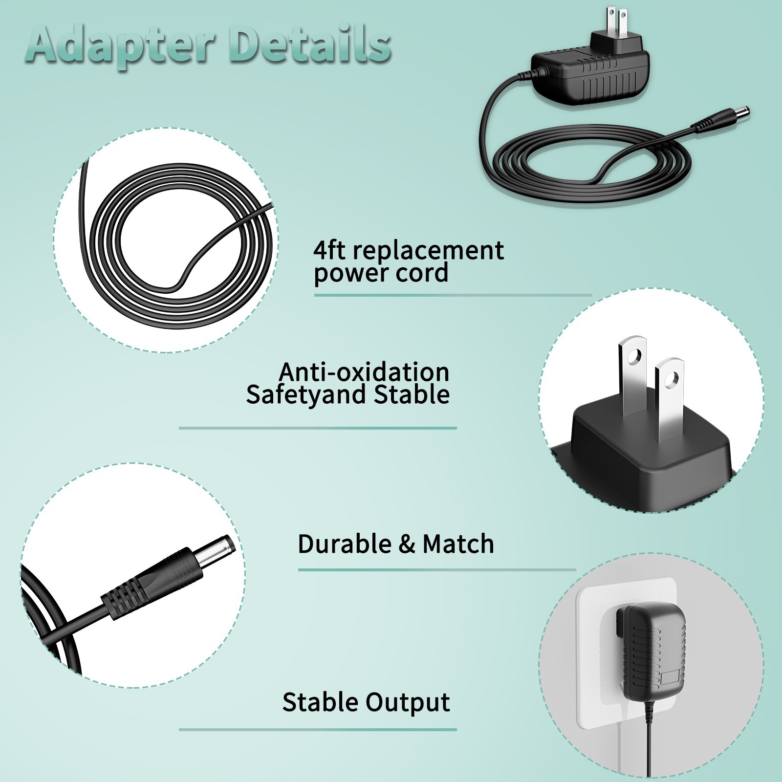 AC Adapter for Kenwood TH-G71A D7A F6A F7E K2AT TH-F6A TH-F7E TH-D7E TH-K2 TH-K4