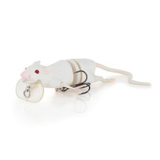 20cm White 3d Rat Floating Lure