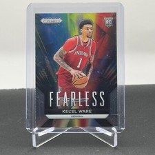 Kel'el Ware Indiana Miami Heat 2024 Prizm Draft Basketball Fearless Prizm Insert