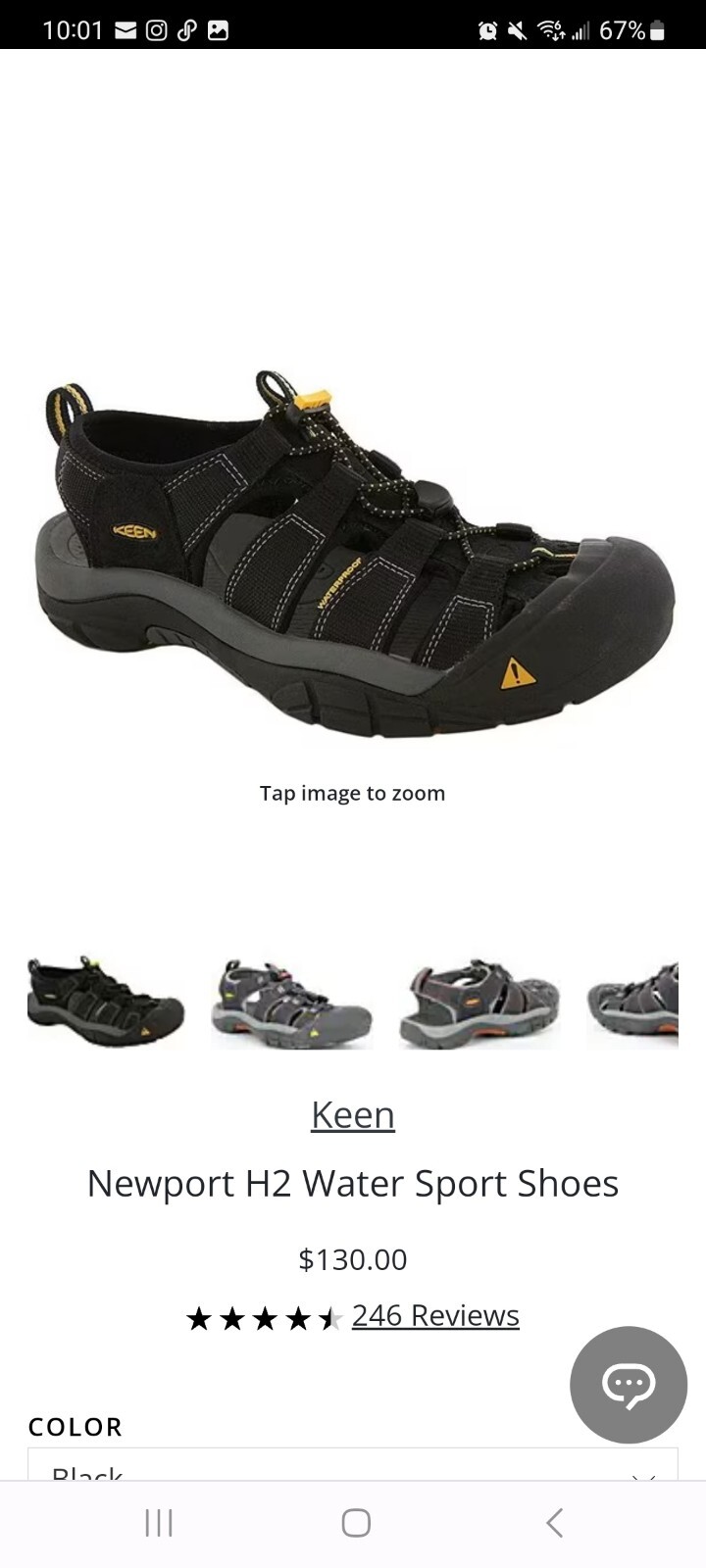 Keen Newport H20 scarpe impermeabili 9 5