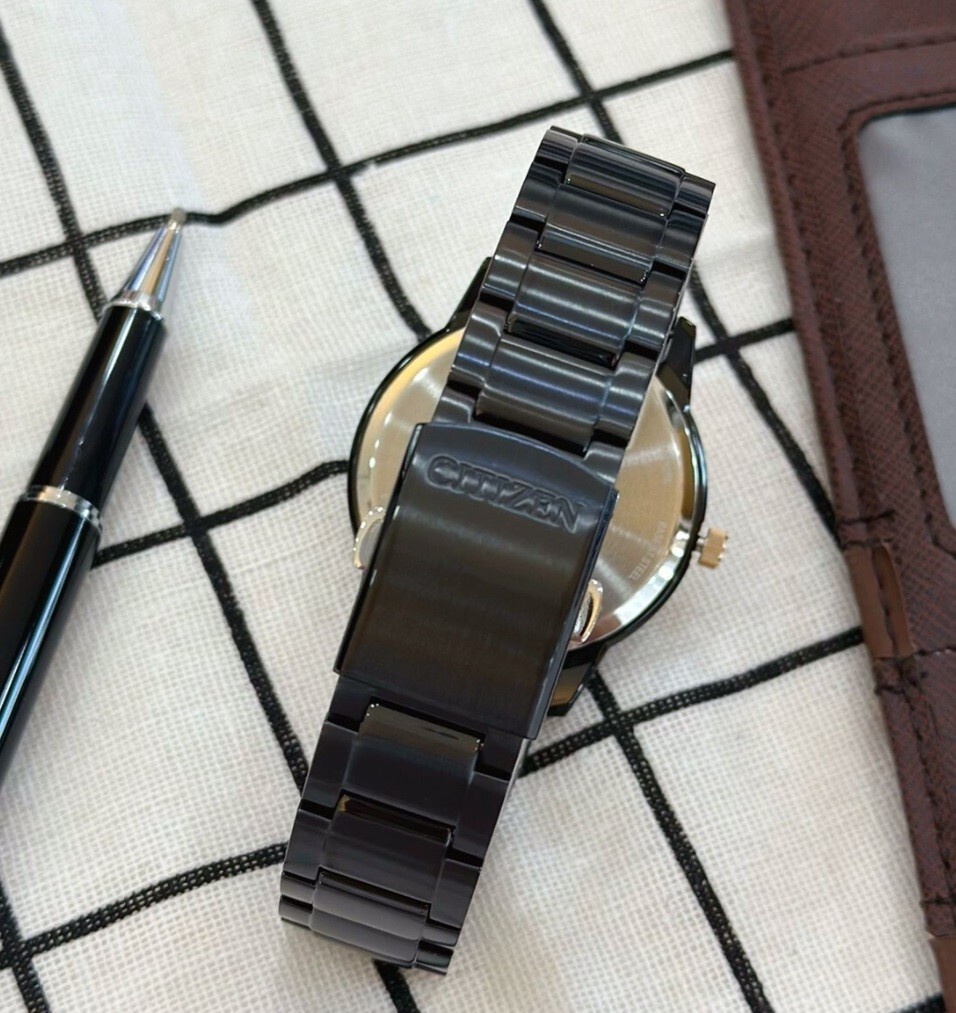 Citizen Eco-Drive BM6976-72E Black Analog Solar Power Roman Men's